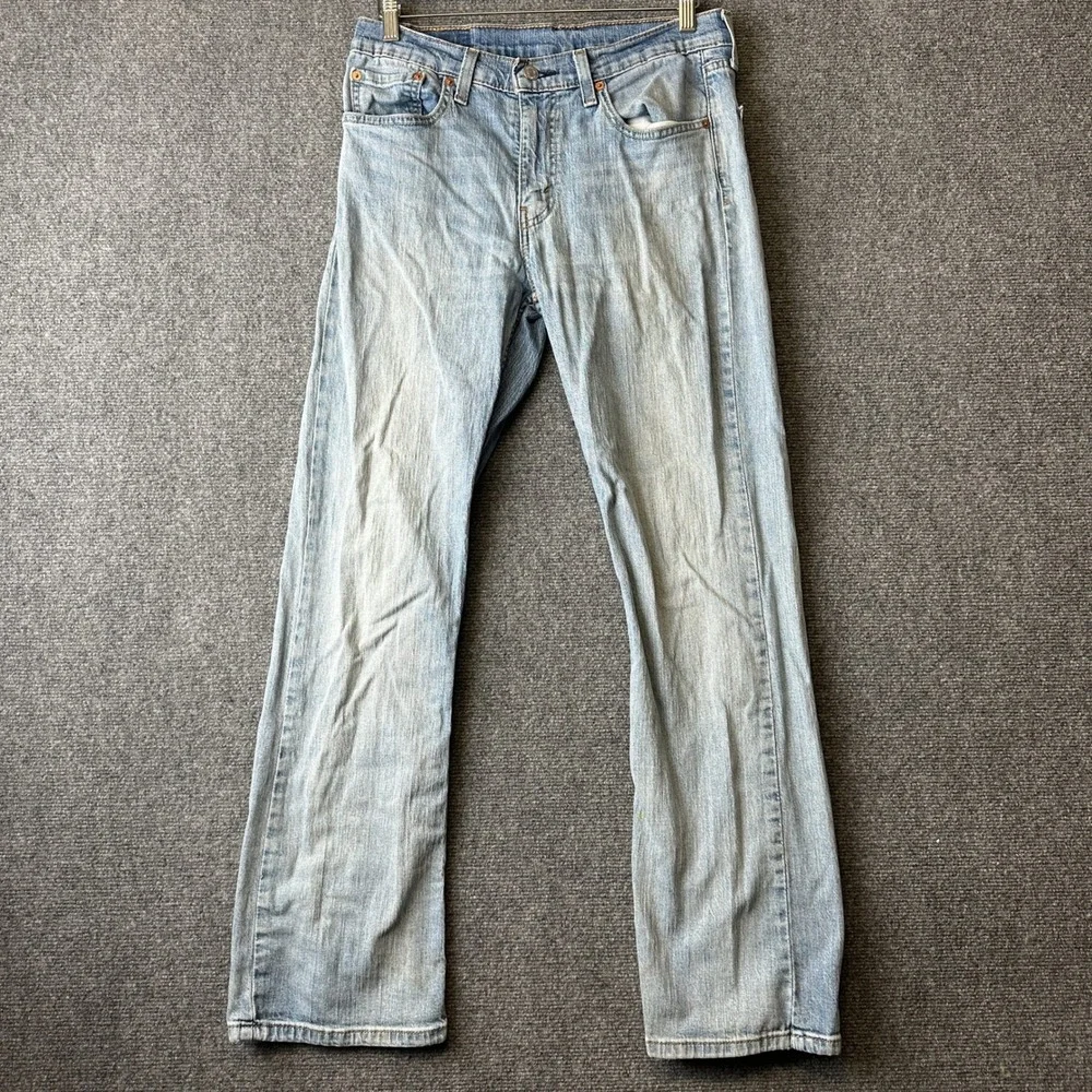 Levi's 527 Slim Bootcut Jeans Mens 31x32 Light Wash Denim Stretch 05527-0672